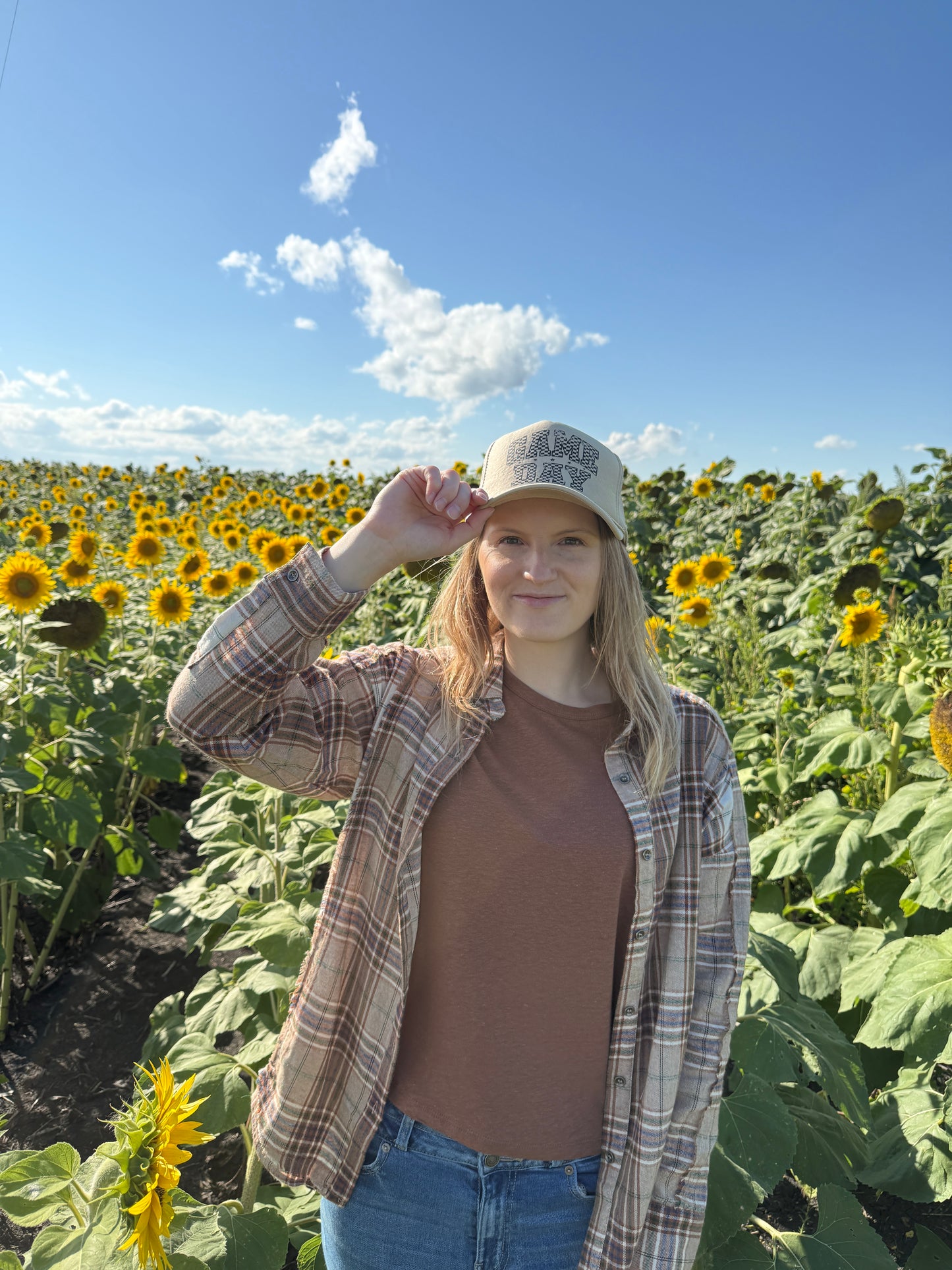 Crisp Contrast Plaid Top