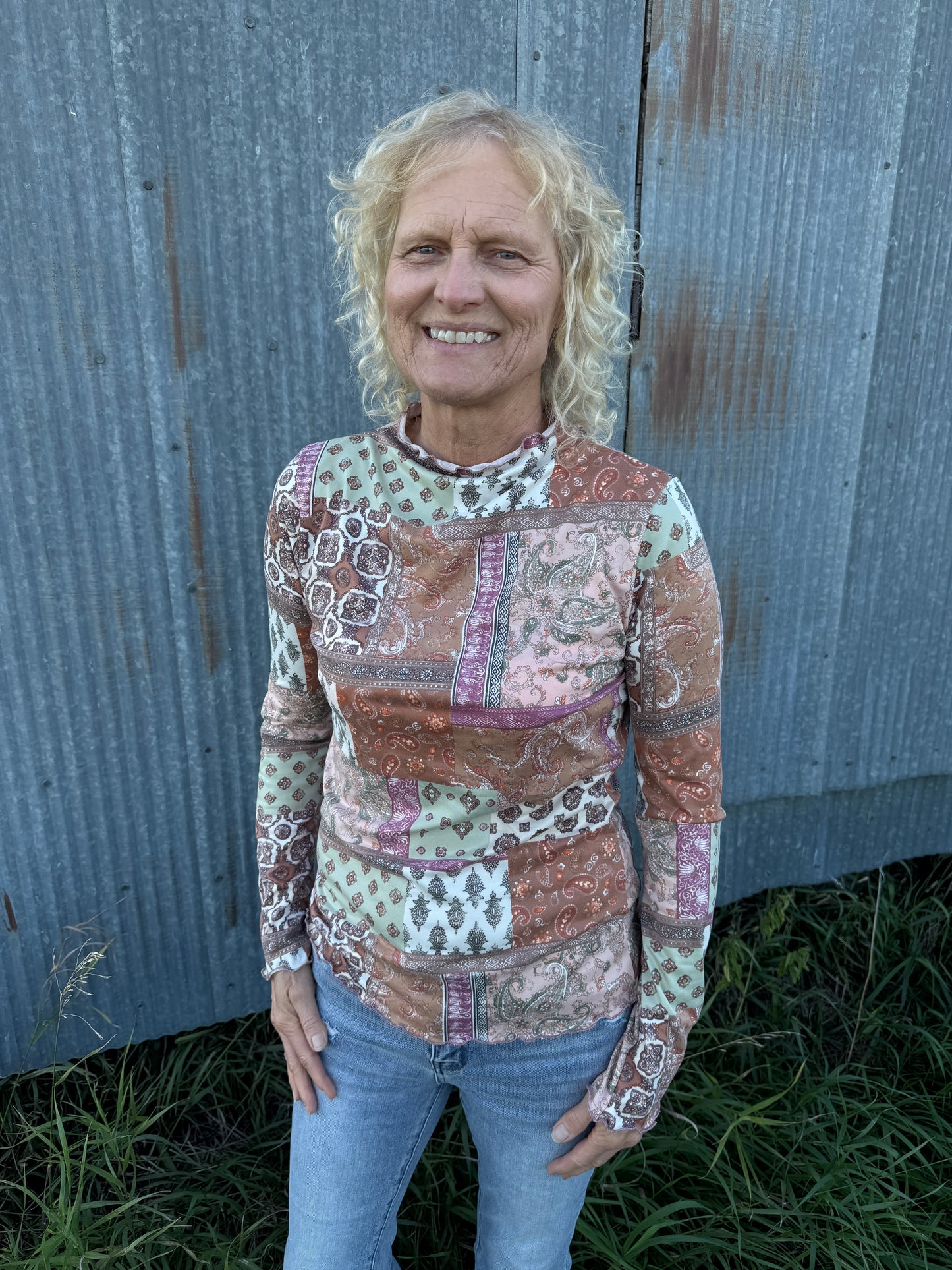 Paisley Patchwork Top