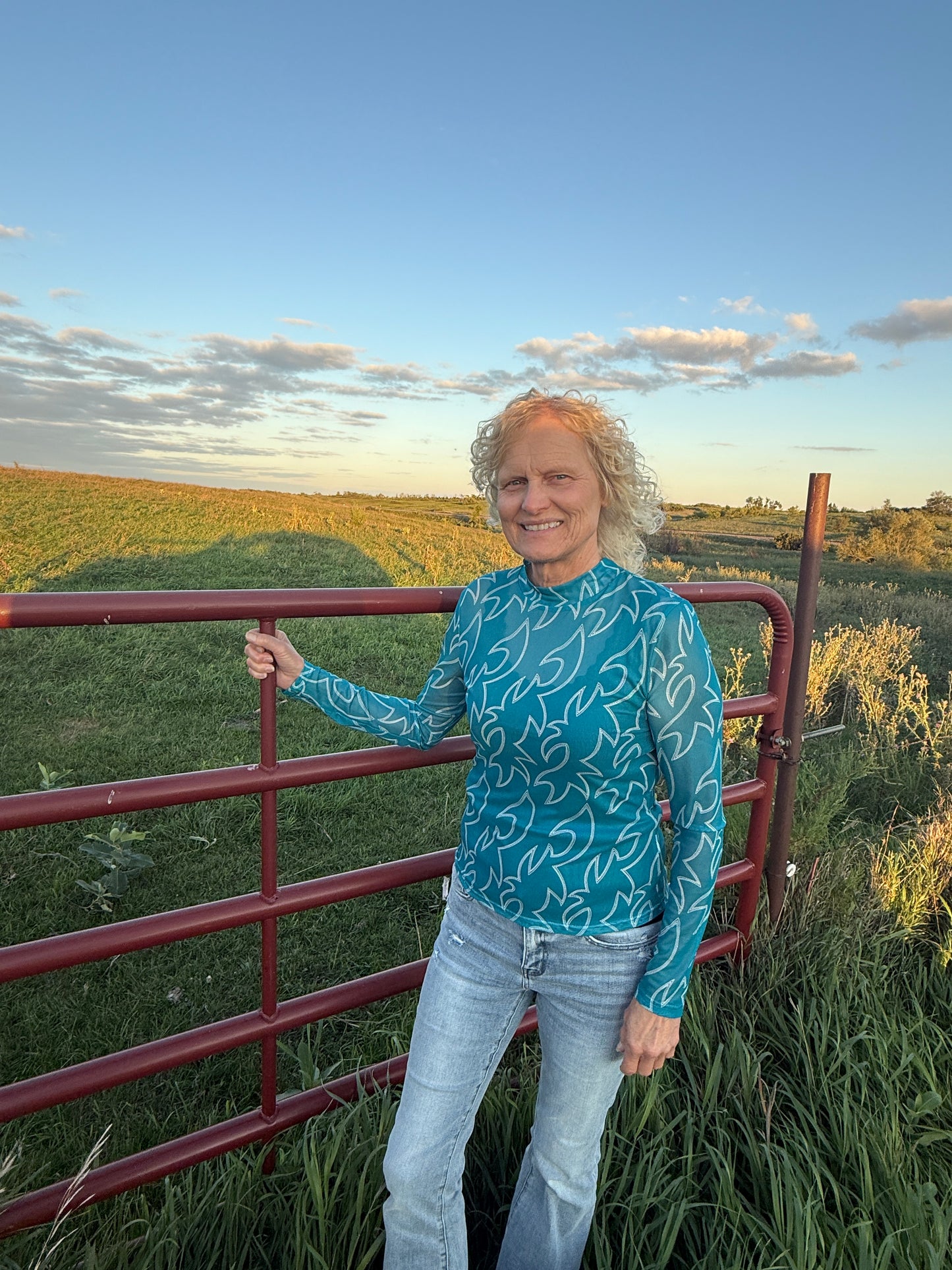 Boot Stitch Mesh Top