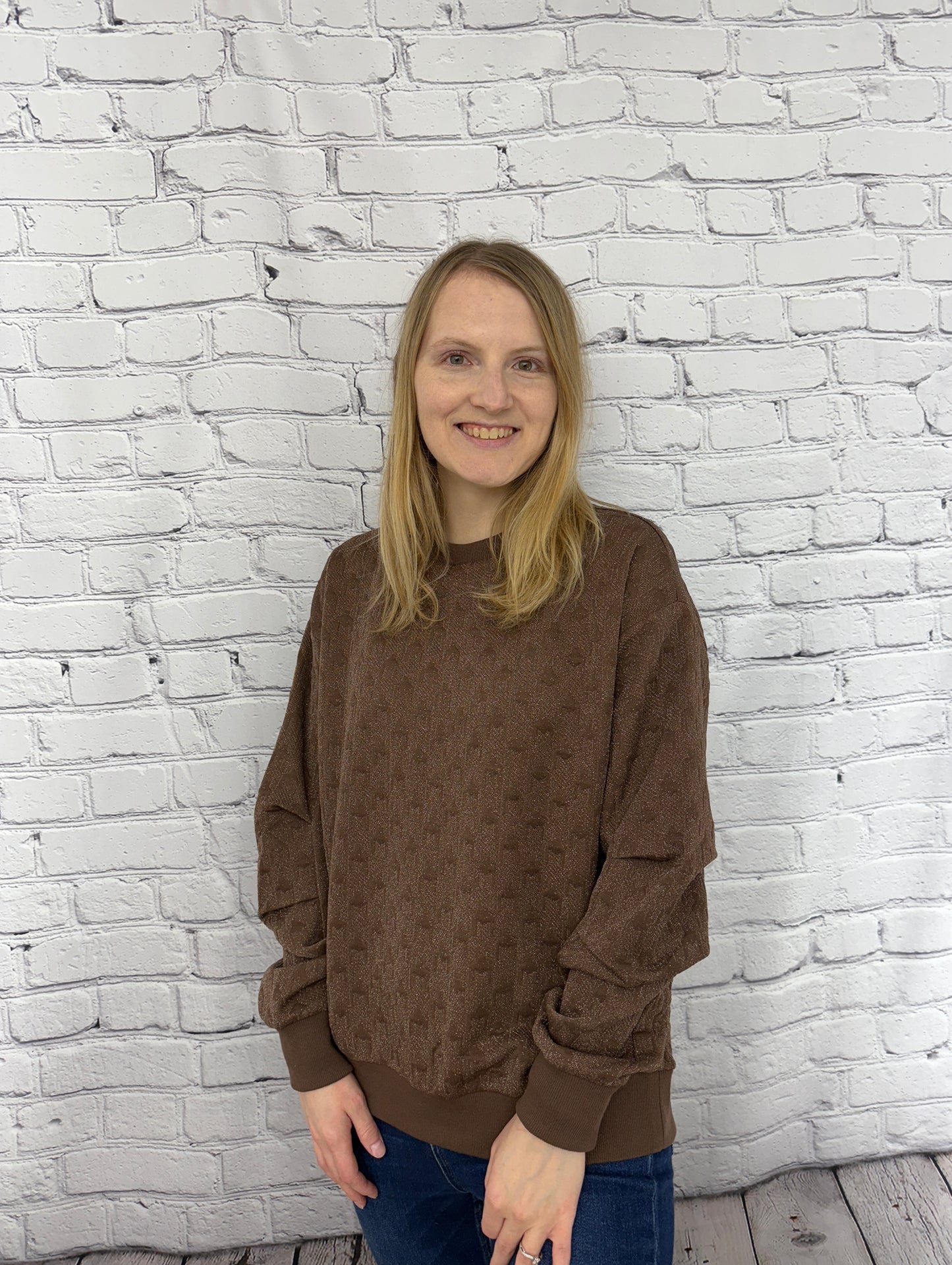 Relaxed Shimmer Pullover