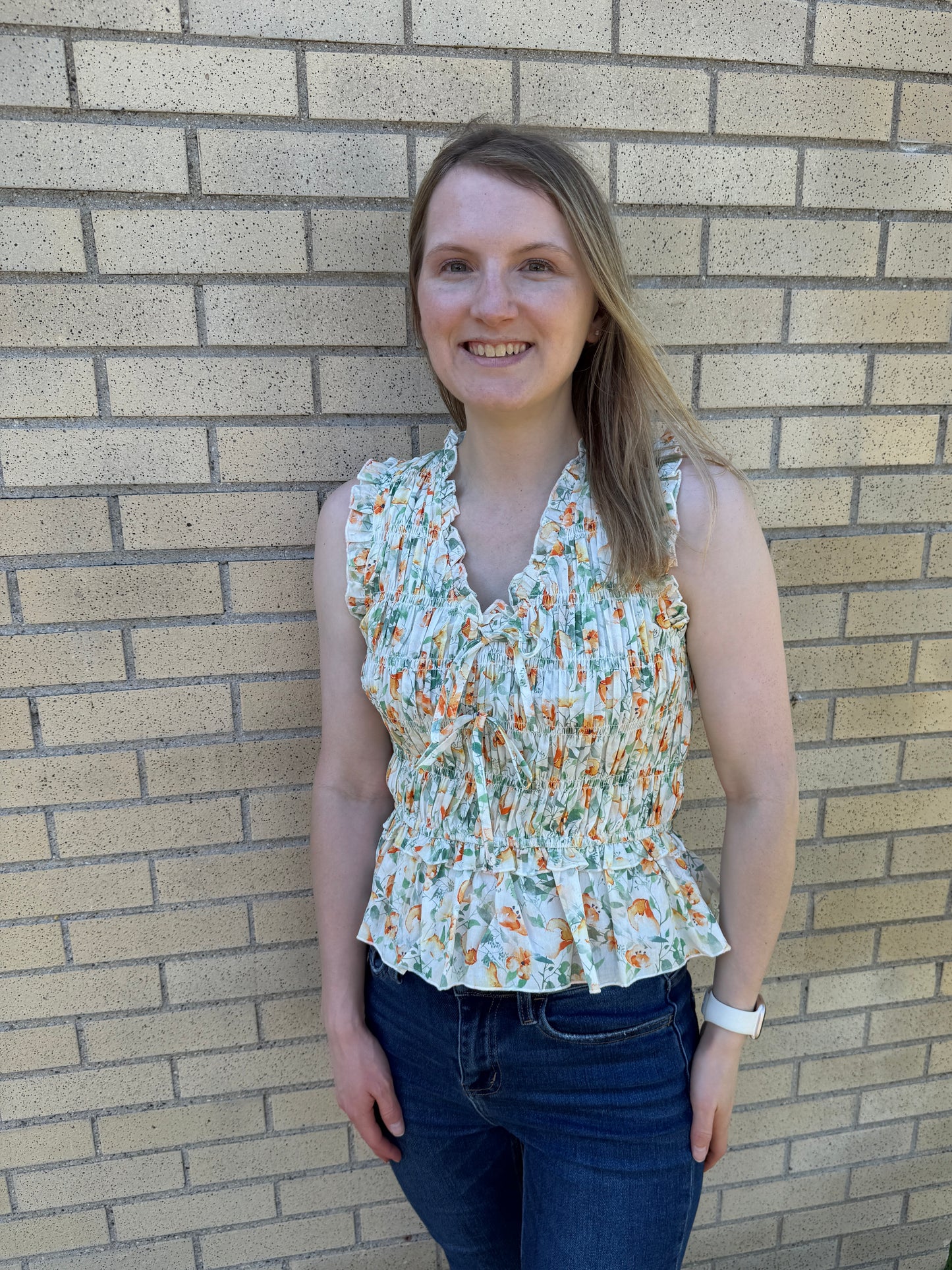 Floral Peplum Top