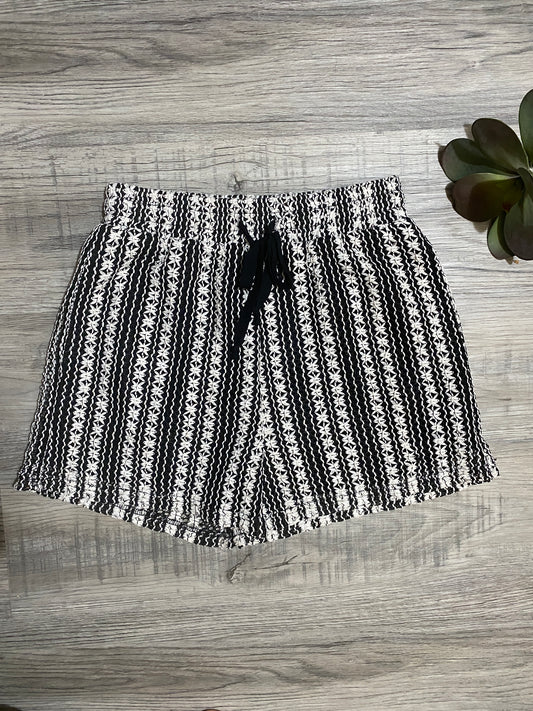 Black Crochet Shorts