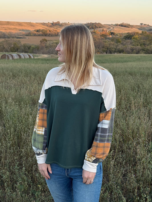 Harvest Plaid Pullover