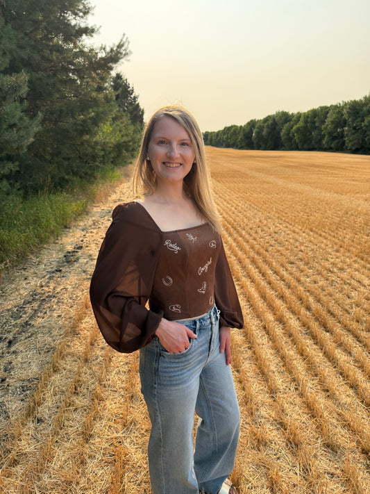 Wild West Embroidered Top