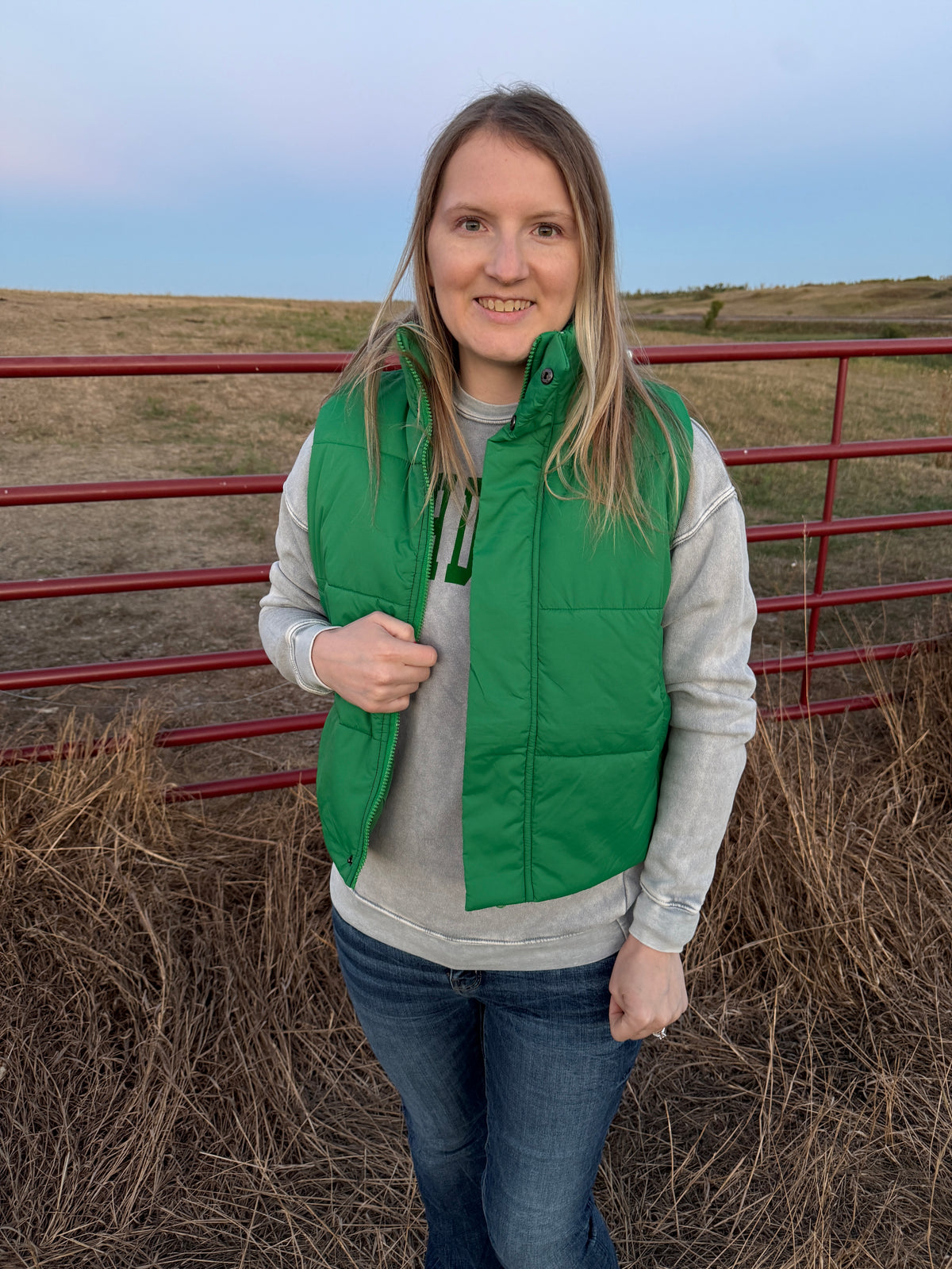 Green Puffer Vest