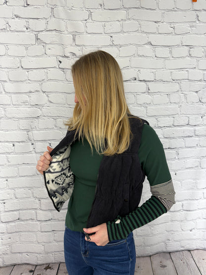 Reversible Corduroy Vest