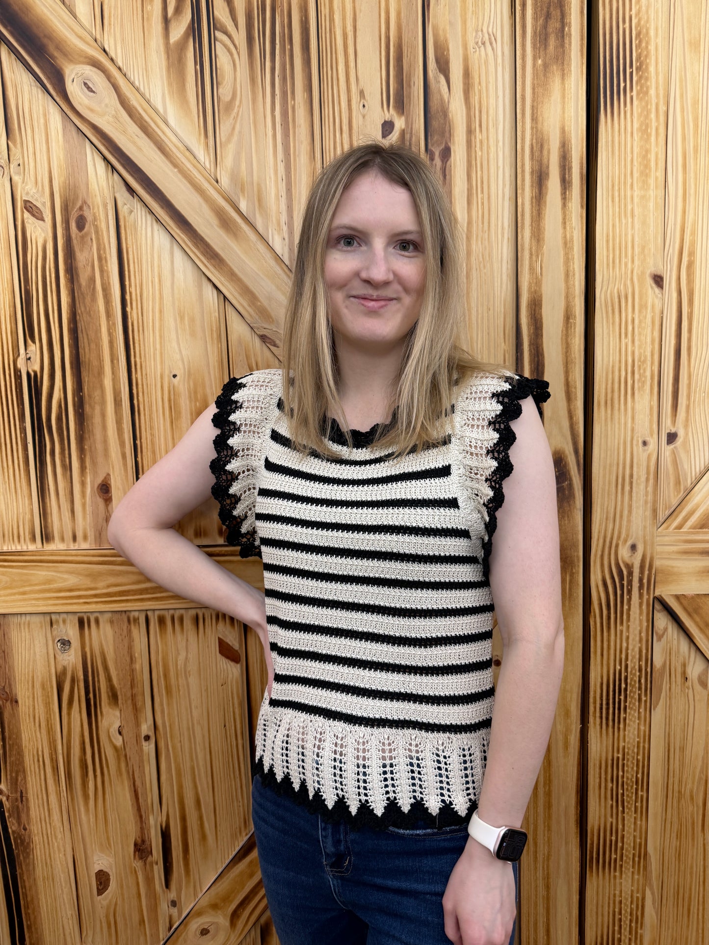 Oat Stripe Top