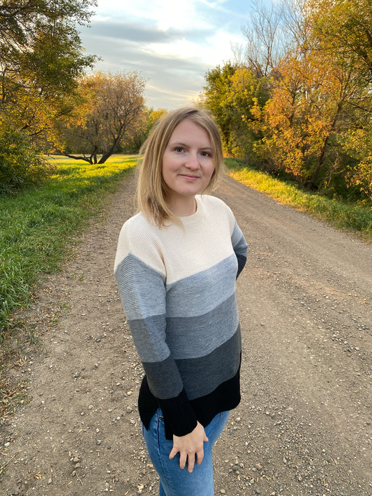 Charcoal Gradient Sweater